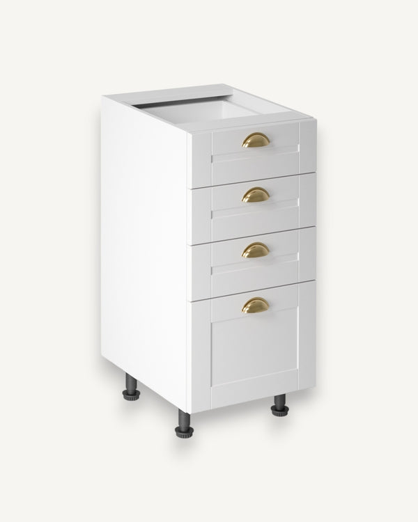 Unterschrank - Linea-Weiß D40S4 - ROYAL24_MARKT