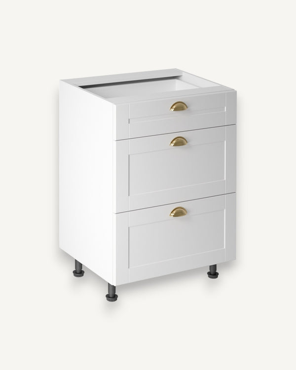 Unterschrank - Linea-Weiß D60S3 - ROYAL24_MARKT