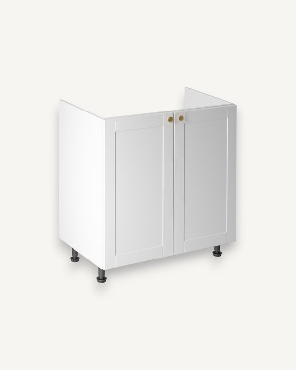 Moderne Spülenschrank - Linea-Weiß D80Z - ROYAL24_MARKT