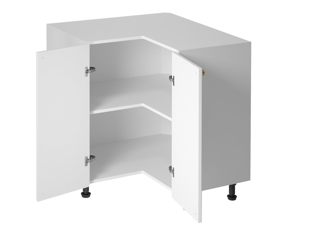 Eckunterschrank für die Küche - Linea-Weiß D90N - ROYAL24_MARKT