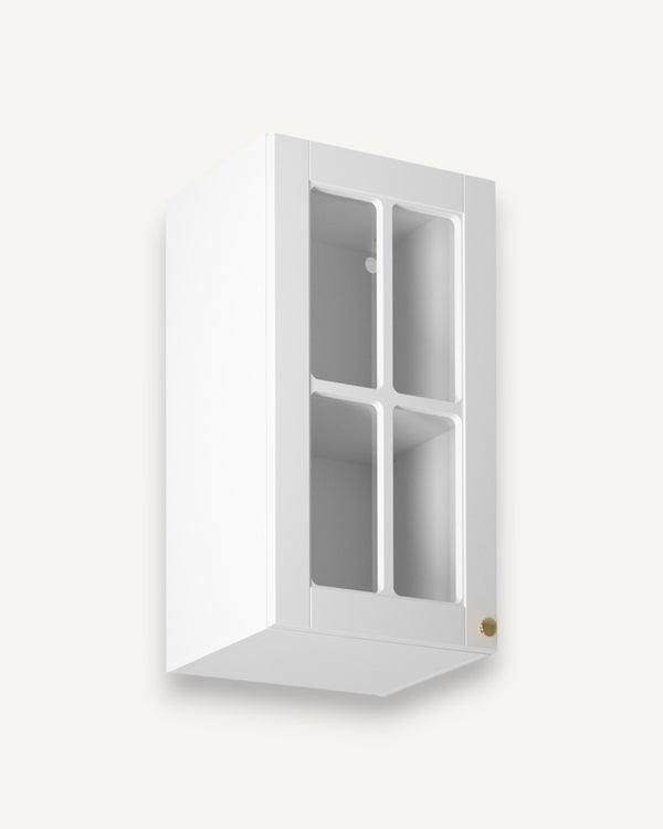 Glashängeschrank - Linea-Weiß G40S P/L - Schlichte Eleganz für Ihre Küche - ROYAL24_MARKT