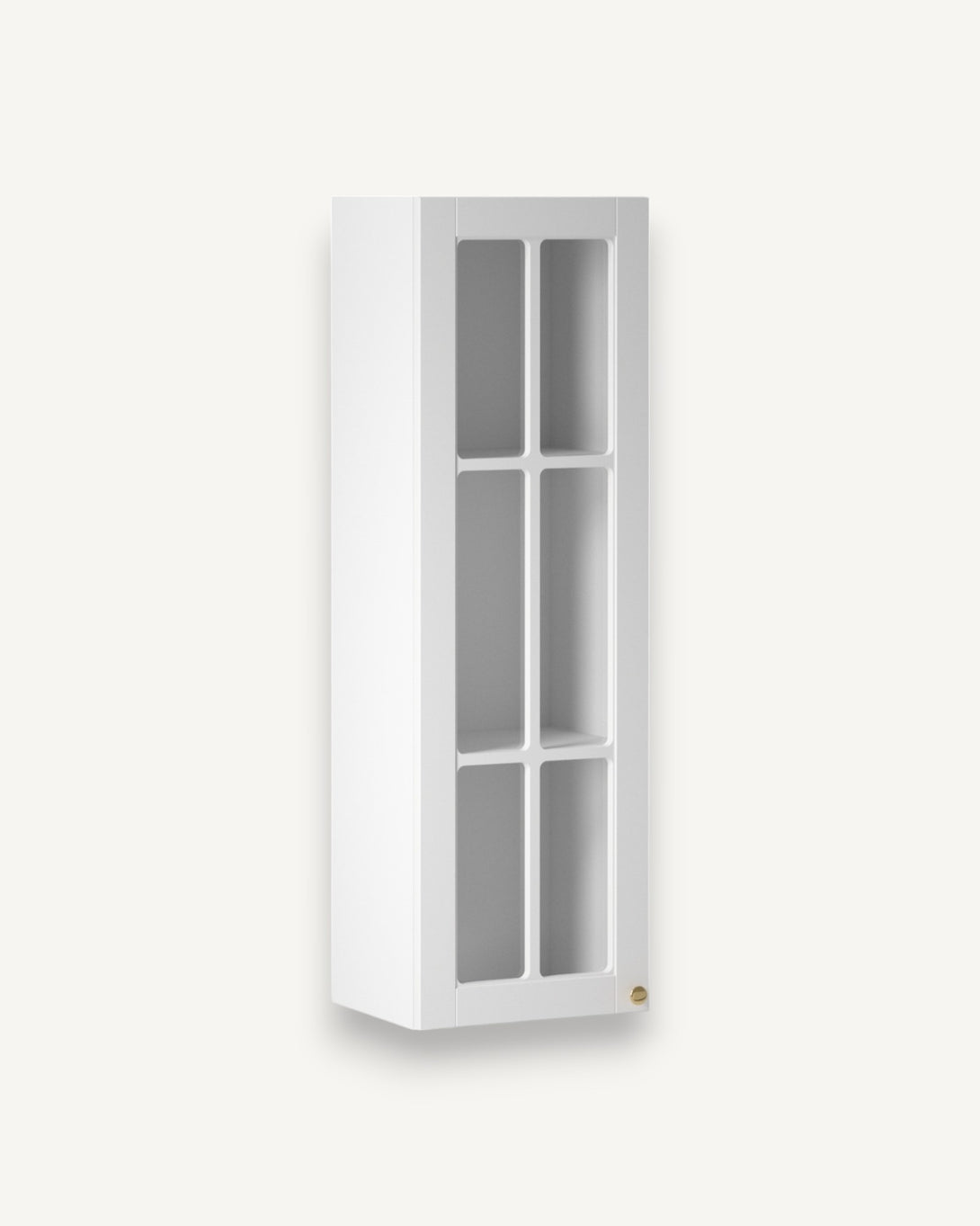 Glashängeschrank - Linea-Weiß W40S P/L - Platzsparende und stilvolle Stauraumlösungen - ROYAL24_MARKT