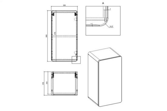 Badezimmer Hängeschrank - Aruba Cosmos - Cleveres Aufbewahrungssystem. - ROYAL24_MARKT