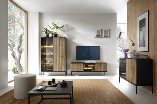 Wohnzimmer-Set - Verwandle deinen Wohnraum in eine Oase aus Komfort und Stil, (Komplett Set, 3-St., Premium - CELINE)