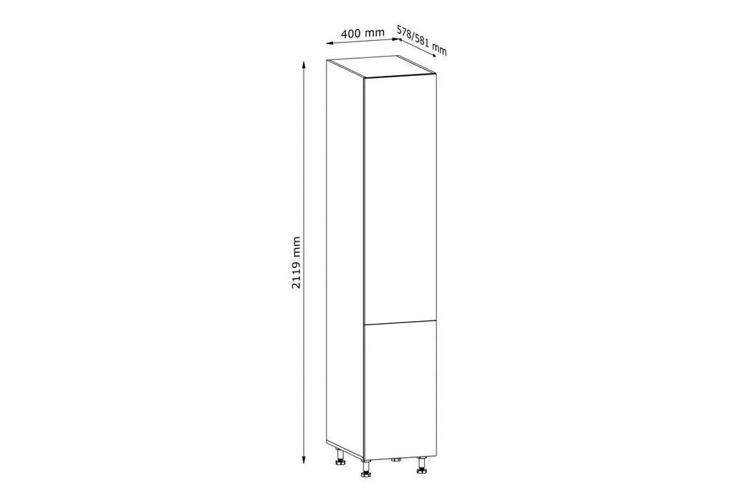 Hochschrank 40 cm  - Langen - Erhebt Ihre Küche mit modernem Design und großzügigem Stauraum.