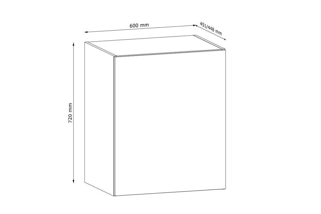 Hängeschrank 60 cm  - Langen - Ermöglicht einen weiten Überblick und fügt sich harmonisch in Ihre Küchenarchitektur ein.