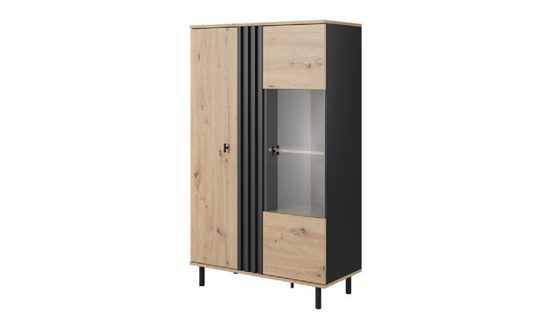 Elegantes Möbelsystem in Artrisan Eiche und Anthrazit - ROYAL24_MARKT