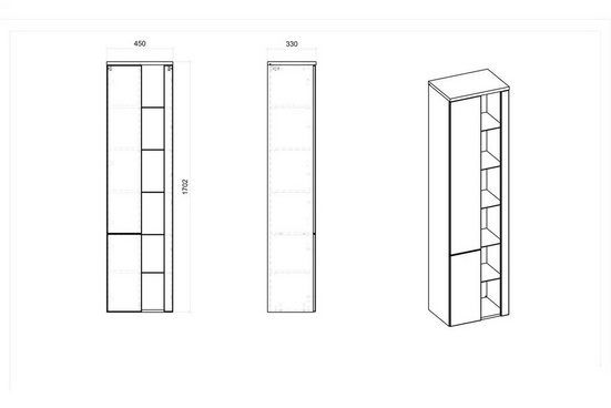 Badmöbel-Set - Bahama - Elegantes und praktisches Innendesign, das Platz spart. - ROYAL24_MARKT