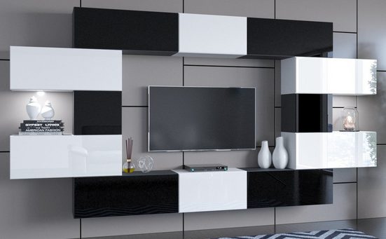 Wohnwand - Premium-Luxus 2024 - Beste Materialien für stilvolles Wohnzimmer - Wendy N71