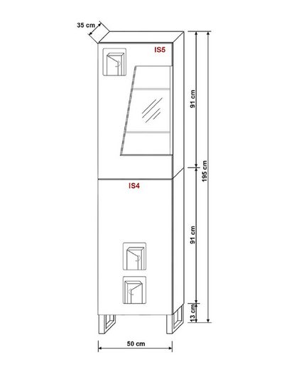 Vitrine - Präsentieren Sie Ihre Wertsachen mit einer modernen Vitrine (Regalvitrine, 1-St., Premium - R3)