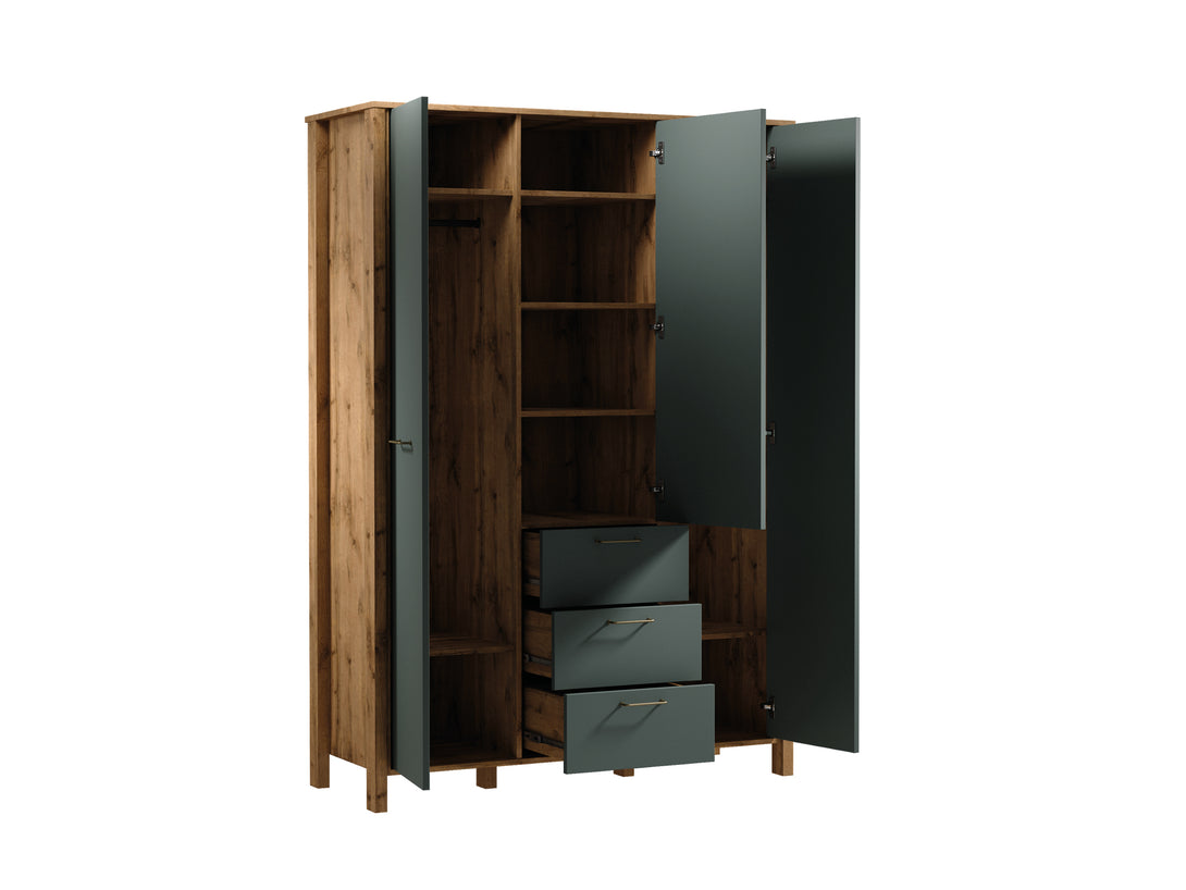 Kleiderschrank - Indigo - Stilvolle Aufbewahrung für Ihre Garderobe. - ROYAL24_MARKT