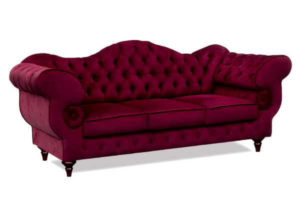Gloria - Chesterfield Sofa - Hochwertiges - Garantierte Qualität - Elegantes Design -, 1.St x 3-Sitzer Sofa