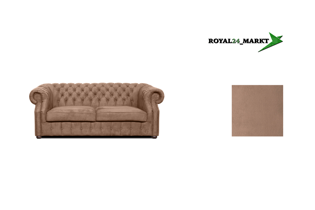 Chesterfield Sofa Luxura - Handgefertigt - Premium - , 1.St x 3-Sitzer Sofa ,- 1 Teile Garantierte Qualität -,Chesterfield-Design -,Premium Materialien