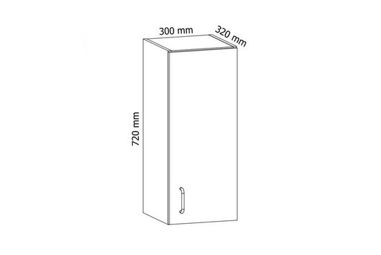 Glashängeschrank G30S - Provence - Transparente Wandregale für Ihre Sammlung.