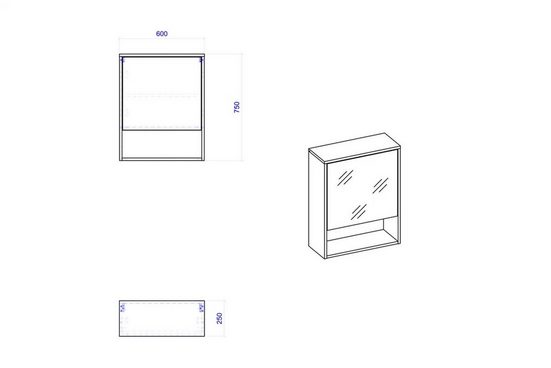 Waschbeckenschrank - Borneo - Effektive Badezimmerorganisation.