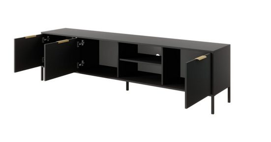 Wohnzimmer-Set - LARS - Stil und Funktionalität / WANDEINHEIT2, (Komplett-Set, 4-St) - ROYAL24_MARKT