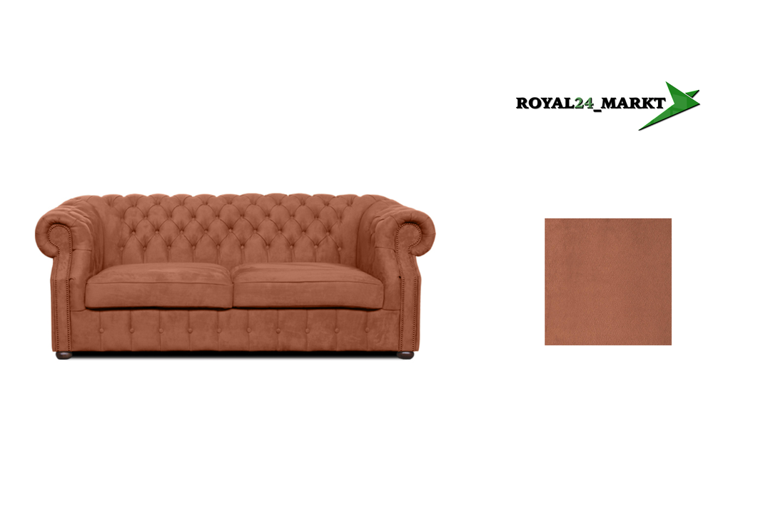 Chesterfield Sofa Luxura - Handgefertigt - Premium - , 1.St x 3-Sitzer Sofa ,- 1 Teile Garantierte Qualität -,Chesterfield-Design -,Premium Materialien