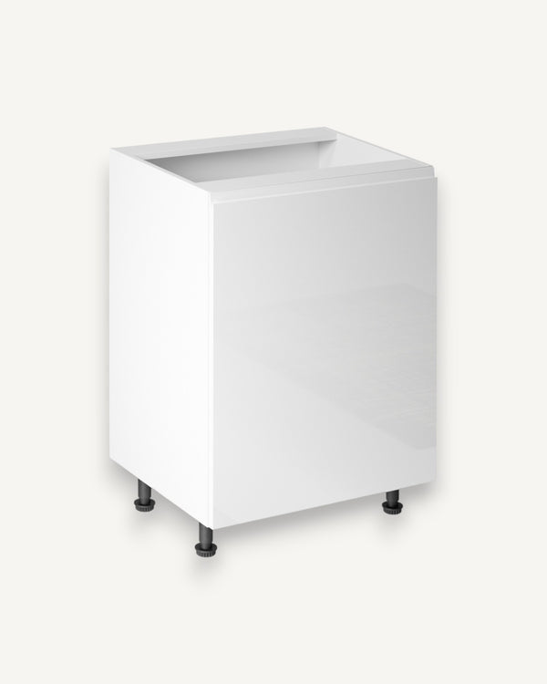 Unterschrank 60 cm - Aspen D60 P/L Weiß/Hochglanz - ROYAL24_MARKT