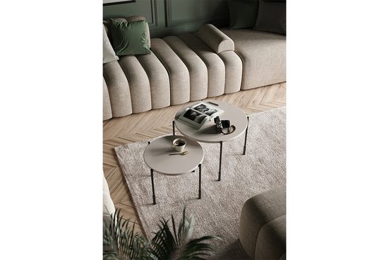 Beistelltische 64 cm, 49 cm - SONATIA - Ein moderner Hingucker, der Stil und Funktionalität vereint.