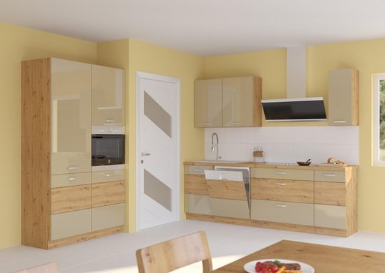 Küchenzeile - ARTISAN 15 Küchenzeile / Eleganz und Funktion in einem, Hochwertige Materialien-Robuste Ausführung.