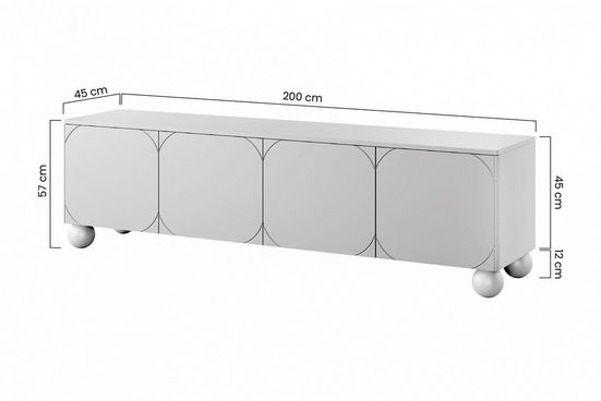 TV-Schrank - SONATIA II - Exquisites Design aus hochwertigen Materialien.