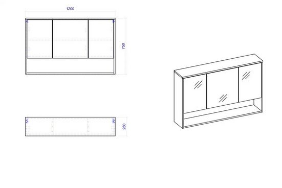 Waschbeckenschrank - Borneo - Effektive Badezimmerorganisation.