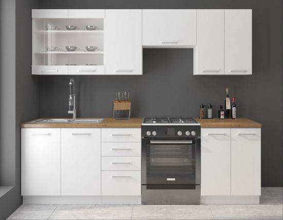 Küchenzeile - Elementa Küchenzeile , Essenz der modernen Küche , Top Qualität - Modernes Design - Feinste Materialien