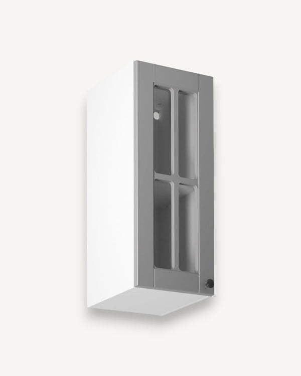 Glashängeschrank - Linea-Grau G30S P/L - Optimaler Stauraum in kleinen Küchen