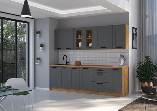 Küchenzeile - Nutzen Sie den Raum intelligent mit unseren Küchen, Intelligente Schließfächer - Perfekte Organisation für Ihre Küche.