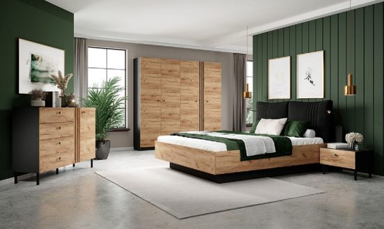 Schlafzimmer-Set Qualität und Stil für Ihr Zuhause, (Komplett Set, 4-St., Premium - DEKO)