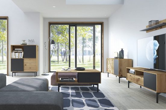 Wohnzimmer-Set - Bringen Sie Wärme und Eleganz in Ihr Zuhause, (Komplett Set, 5-St., Premium - KASJO)