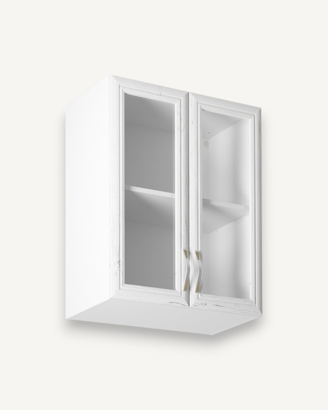 Glashängeschrank G60S - Sycylia Weiß - Charmantes Design für eine gemütliche Atmosphäre. - ROYAL24_MARKT