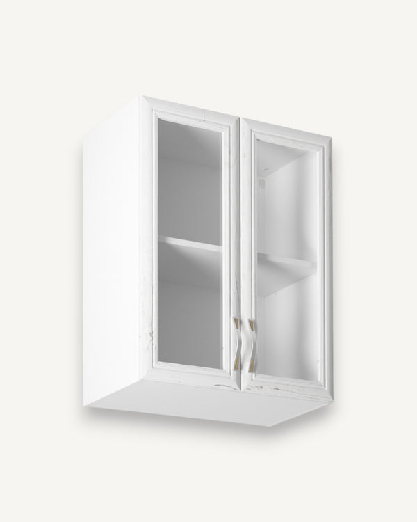 Glashängeschrank G60S - Sycylia Weiß - Charmantes Design für eine gemütliche Atmosphäre.