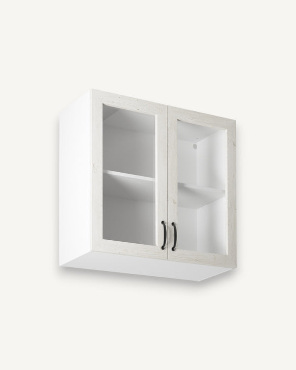 Glashängeschrank G80S - Royal - Hochwertiger Hängeschrank mit Glastüren.