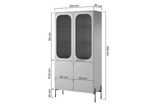 Vitrine - SONATIA - Stilvoll und modern, um Ihre Sammlung mit Stolz zu zeigen.