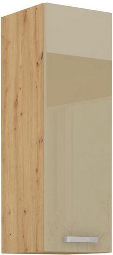 Hängeschrank - Ordnung und Eleganz mit einem Hängeschrank mit innovativem Design (Hängeschrank, 1-St., Premium - Artrisan Cappucino HG)