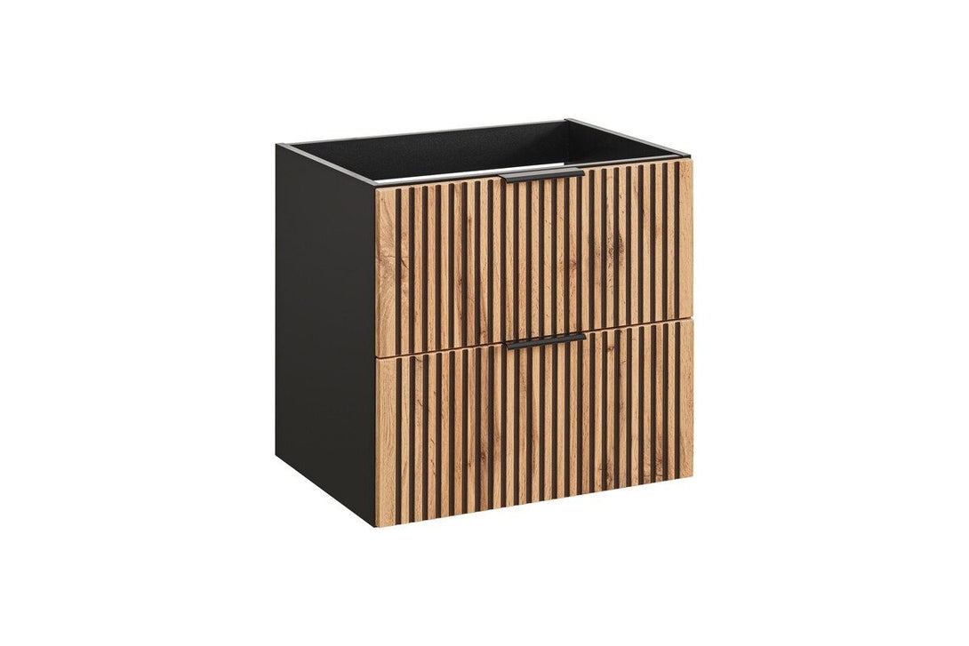 Badmöbel-Set - Xilo X - mit Möbelwaschbecken, Hochschrank & Spiegel - ROYAL24_MARKT