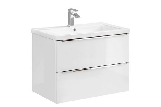Waschbeckenschrank - Capri White - Intelligente Lösungen für stilvolle Badezimmerorganisation.