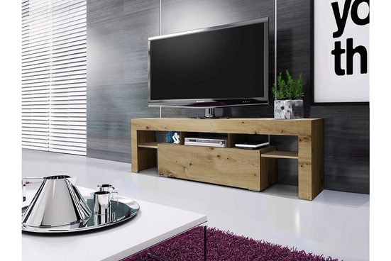TV-Schrank -	Vera -  Langlebige und moderne Unterhaltungsorganisationseinheit.