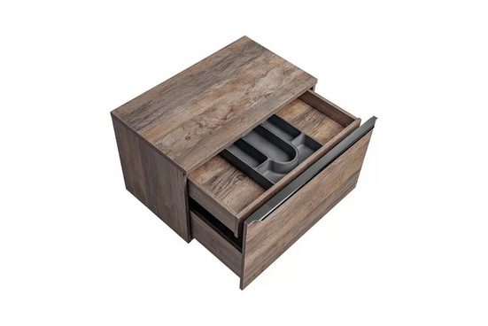 Waschbeckenschrank - Santa Fe Oak - Mit einem modernen und luxuriösen Design. - ROYAL24_MARKT