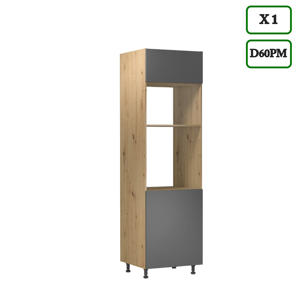Küchenzeile - K106-G860 - Langen Grau - Design für höchste Ansprüche - ROYAL24_MARKT