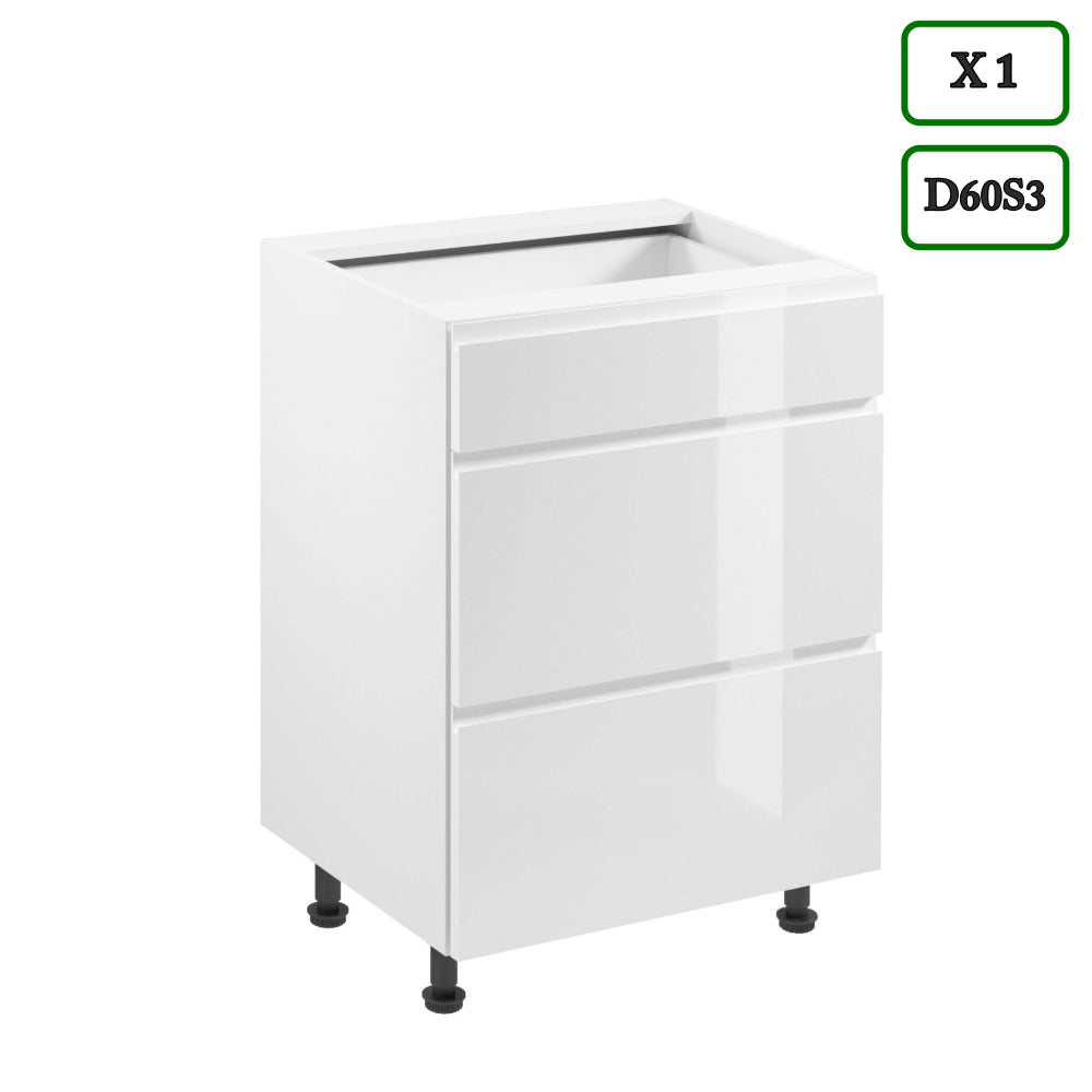Küchenzeile K101-G240 - Aspen Weiß - Stilvoll kochen auf kleinem Raum - ROYAL24_MARKT