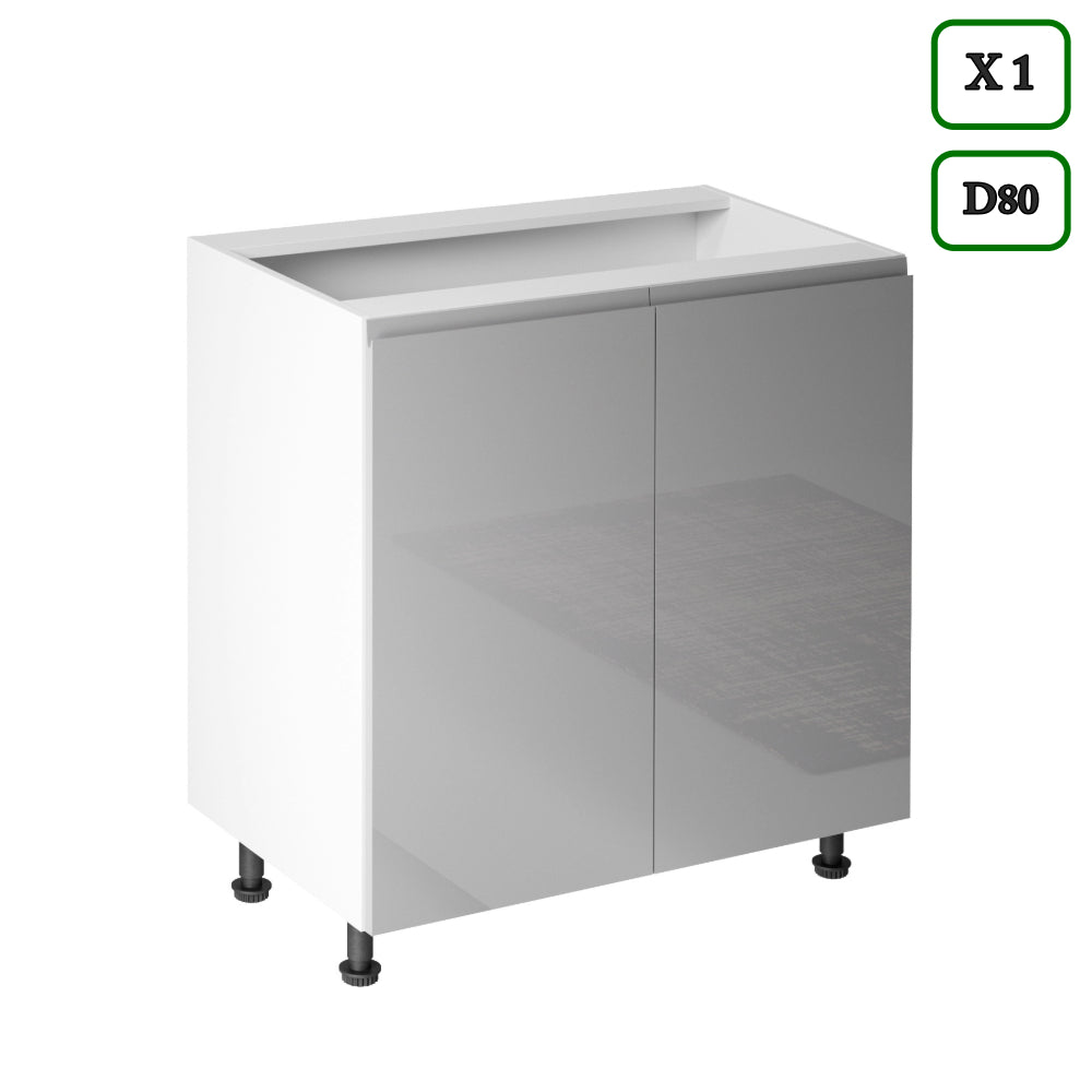 Winkelküche K92-G350 - Aspen Grau - Schlicht, funktional und elegant - ROYAL24_MARKT