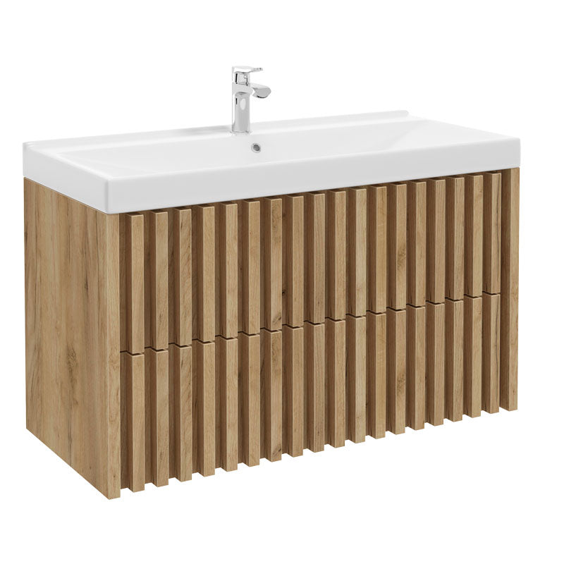 Waschbeckenunterschrank - DELANO D100,D80,D60 - Gold Eiche