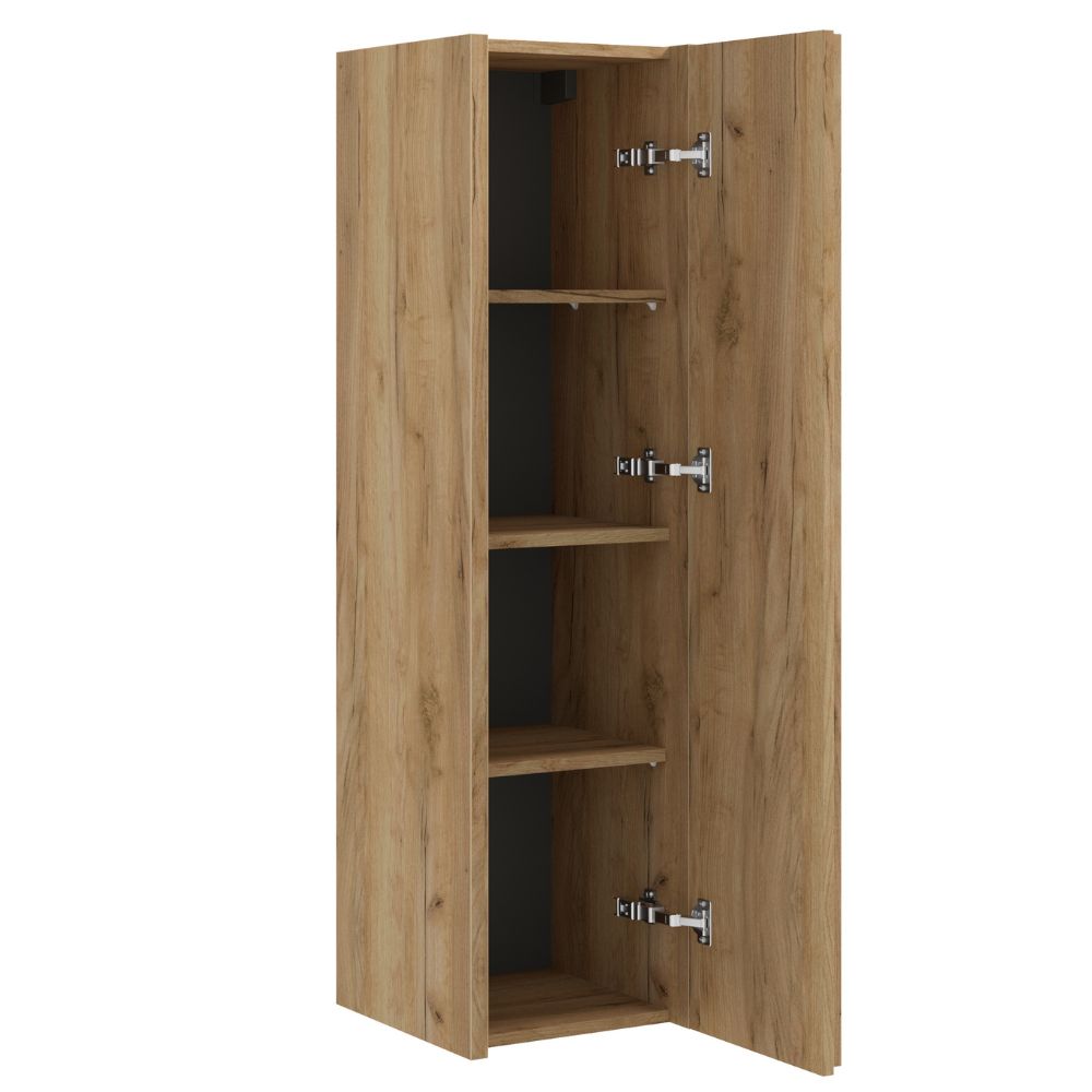 Hochschrank - für Badezimmer - DELANO C32 - Gold Eiche - ROYAL24_MARKT