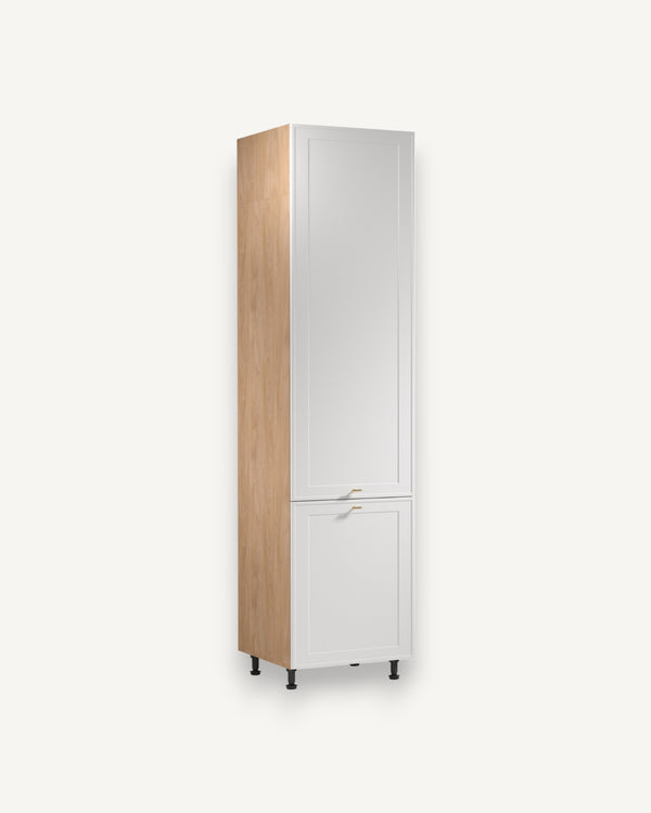 Hochschrank D60RWN P/L - Sorento Sonoma Eiche Weiß - Effiziente und ordentliche Organisation.