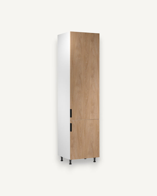 Kühlumbauschrank D60ZLN P/L - Sorento Weiß Sonoma Eiche - Für eine organisierte und elegante Küche ein praktischer Schrank.