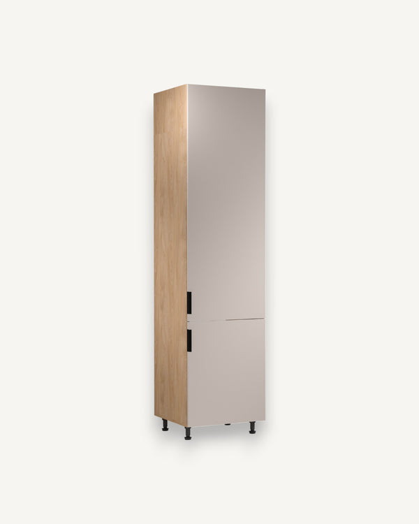 Kühlumbauschrank D60ZLN P/L - Sorento Beige Sonoma Eiche - moderne Optik und Funktionalitätühlgeräte.