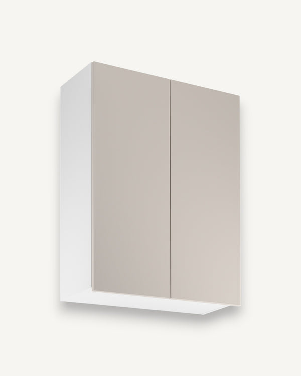 Hängeschrank G80 - Sorento Weiß Beige - Praktische Höhe für leichten Zugriff.