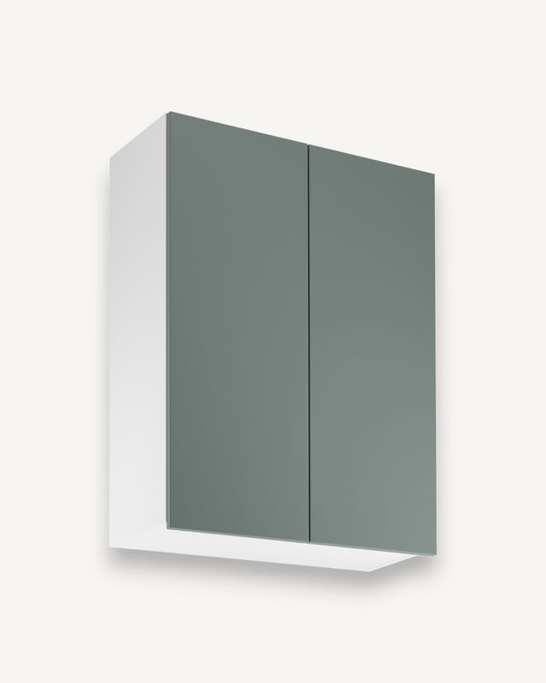 Hängeschrank G80 - Sorento Weiß Grün - Praktischer Stauraum in modernem Look.
